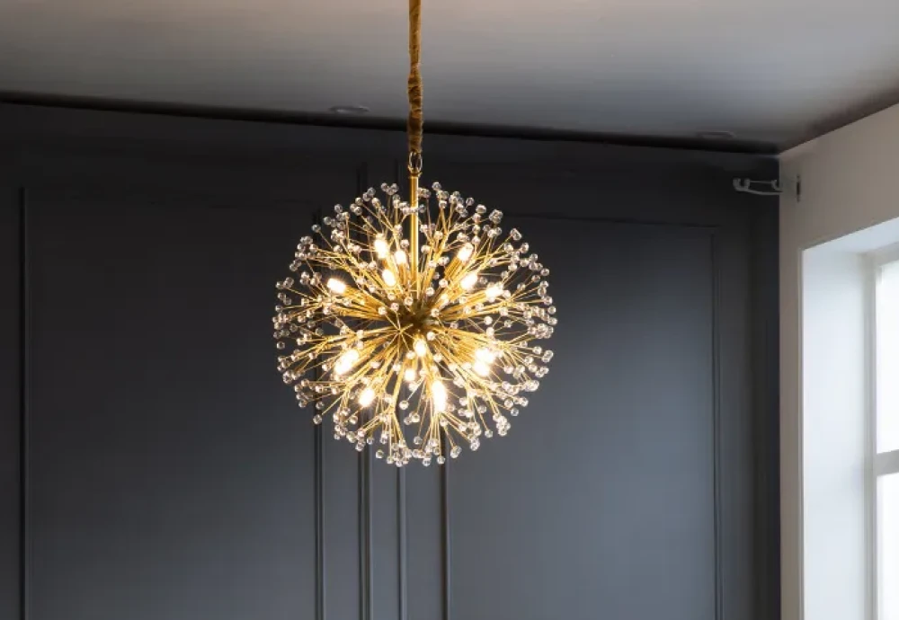 flushmount crystal chandelier