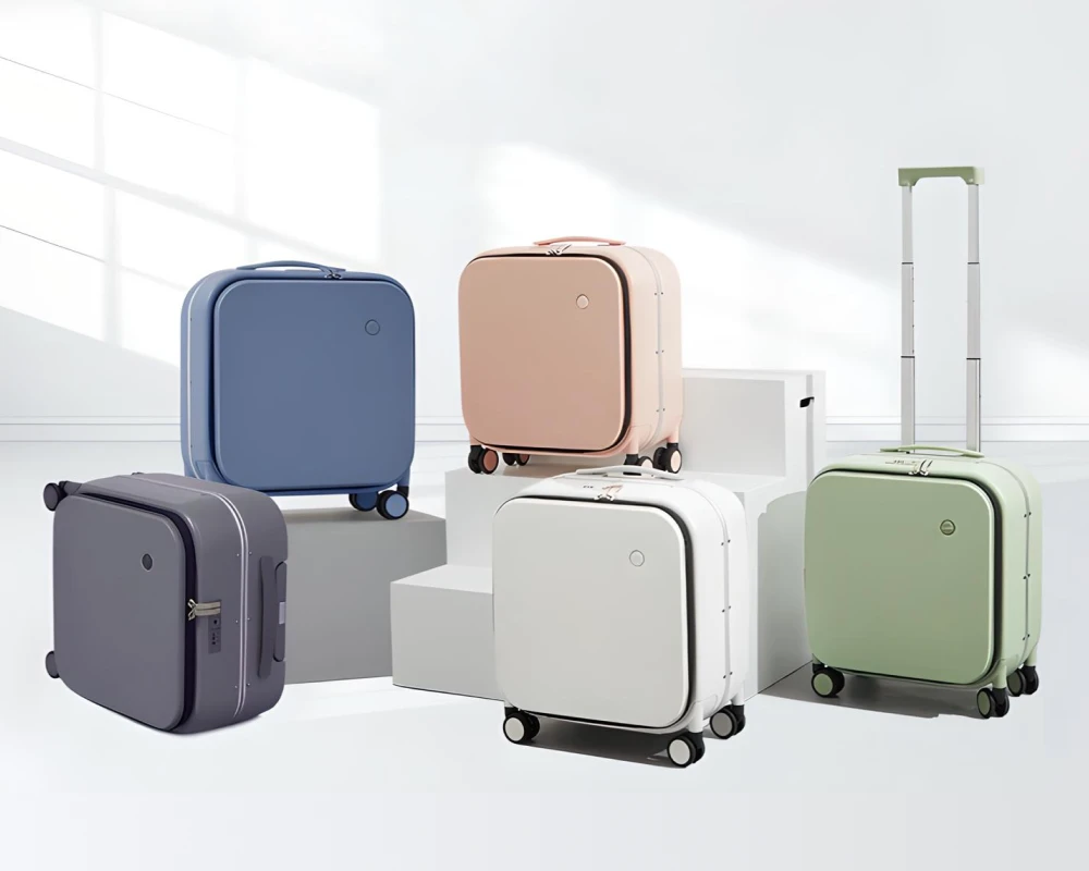 mini suitcase on wheels