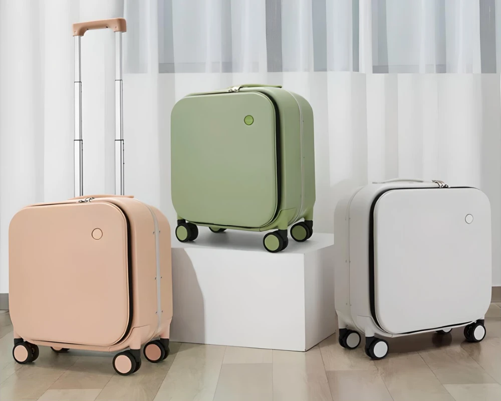 mini suitcase on wheels