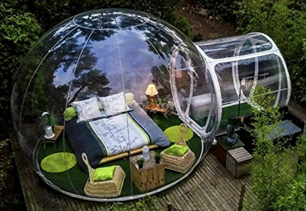 crystal bubble tent