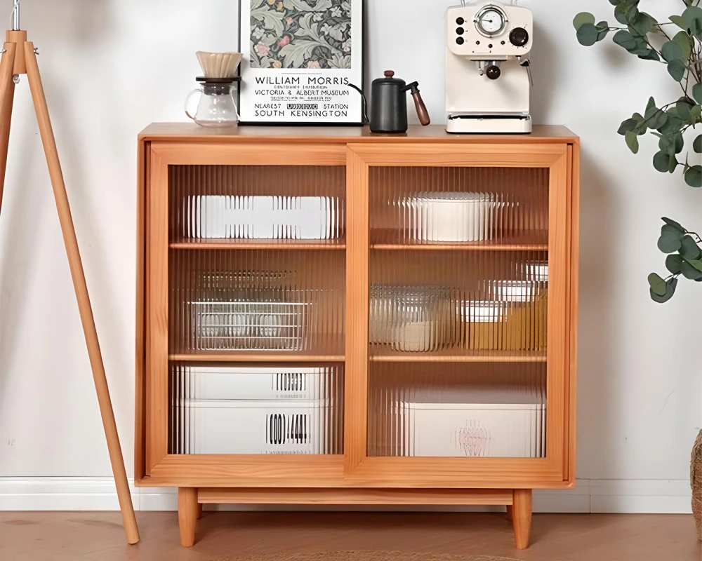 glass front sideboard